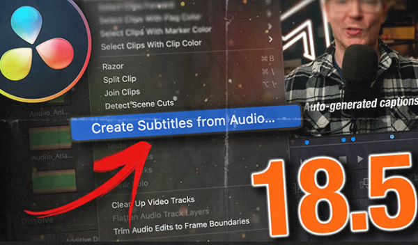Auto-Generated Subtitles for DaVinci Resolve