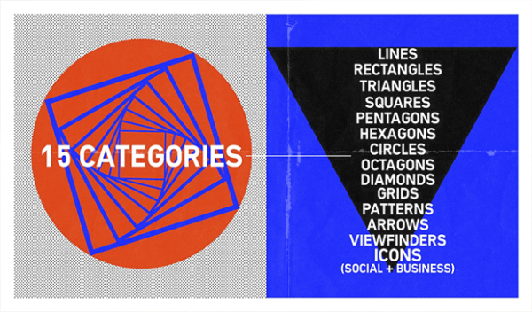 2D Geometric Shape Animations + Elements