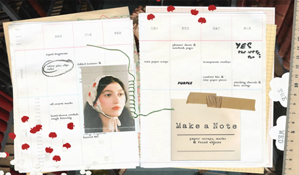 Make a Note Paper & Collage Elements