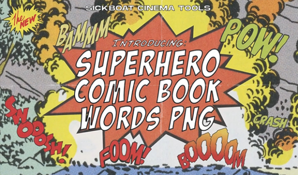 Comic Book Words PNG
