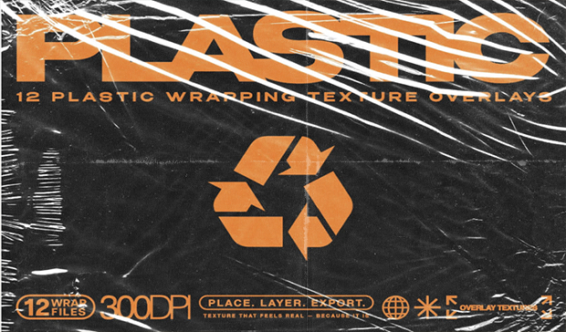 Plastic Wrap Texture Overlays
