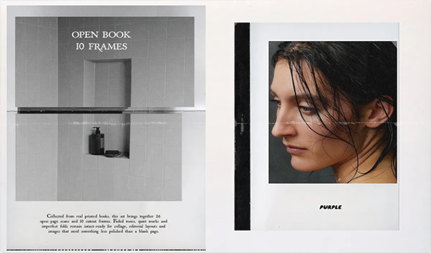 Open Book Paper Scans & Frames
